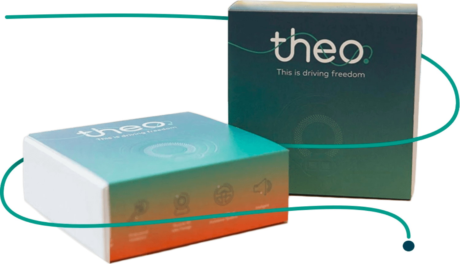 A boxed Theo product